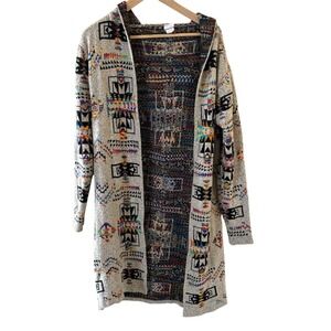 Northern Angel Anthropologie Long Cardigan Size‎ Med Boho Western Aztec Festival